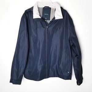 London Fog Hooded Windbreaker Jacket Size XL